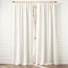Warm White Linen Window Curtain Panel 48"x84''
