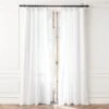 EUROPEAN FLAX™-Certified Linen White Window Curtain Panel 48''x84'' -Home Furnishings Store LinenWhite96CurtainPnlSHS23
