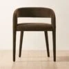 Lisette Brown Upholstered Dining Armchair 2 Lisette Brown Upholstered Dining Armchair -Home Furnishings Store LisetteBrnUphlstrdChairSHF22