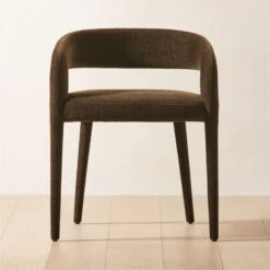 Lisette Brown Upholstered Dining Armchair