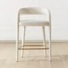 Lisette White Counter Stool -Home Furnishings Store LisetteWtUphlstrdCntrStlSHS21 1x1