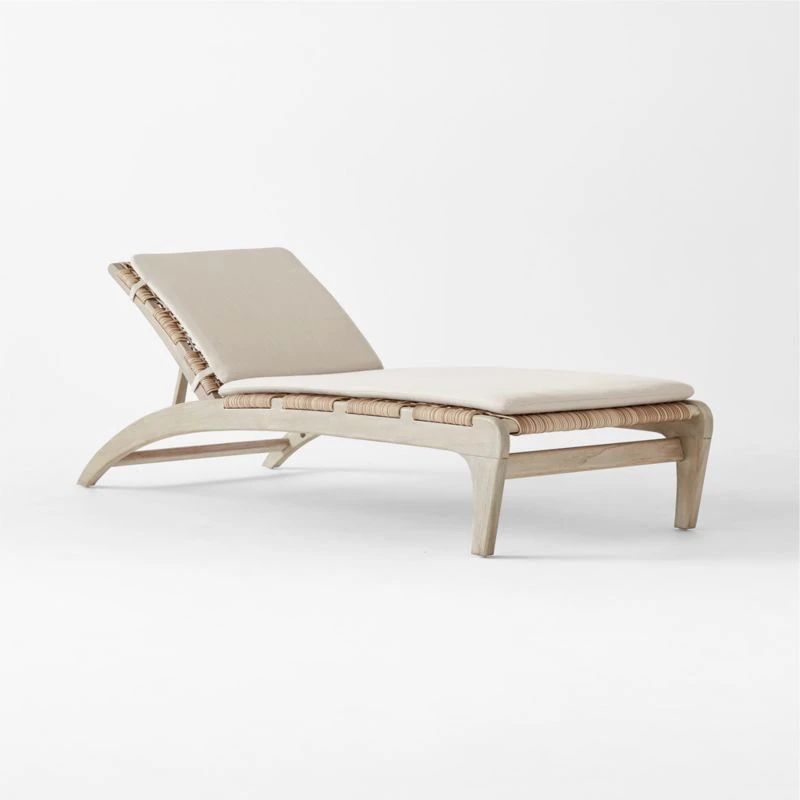 Lodi Woven Outdoor Chaise Lounge With Cushion 5 Lodi Woven Outdoor Chaise Lounge With Cushion - Image 3