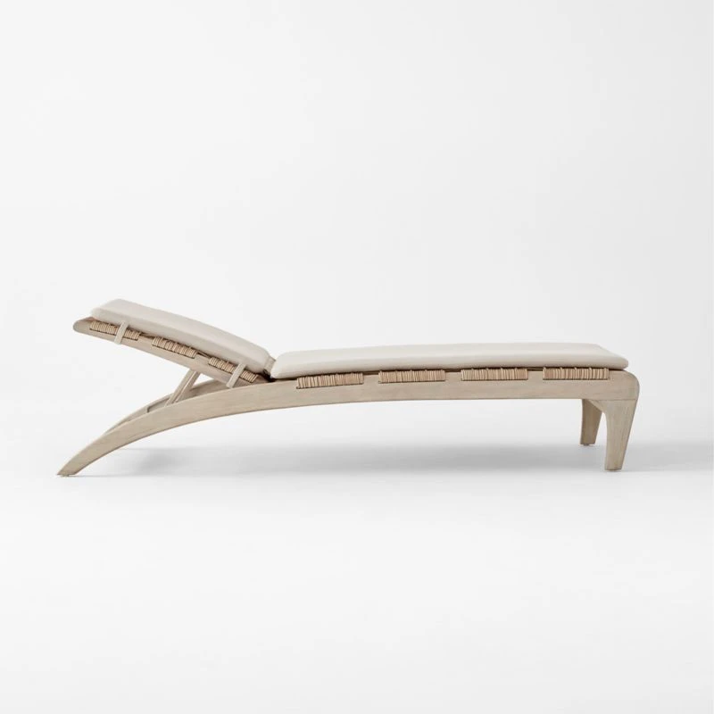 Lodi Woven Outdoor Chaise Lounge With Cushion 7 Lodi Woven Outdoor Chaise Lounge With Cushion - Image 5