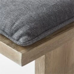 Lupine Teak Outdoor Dining Bench With Sunbrella ® Cushion 18 Lupine Teak Outdoor Dining Bench With Sunbrella ® Cushion -Home Furnishings Store LupineDiningBenchAVSSS22