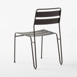 Luther Black Metal Outdoor Dining Chair -Home Furnishings Store LutherBlkDiningChair3QBSSS23