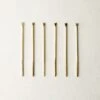 Mae Champagne Gold Cocktail Picks Set Of 6