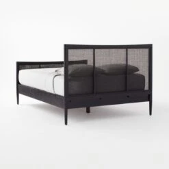 Maeve Black Cane Queen Bed -Home Furnishings Store MaeveBlackQueenBed3QBSSF21