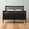 Maeve Black Cane Queen Bed -Home Furnishings Store MaeveBlackQueenBedSHF21