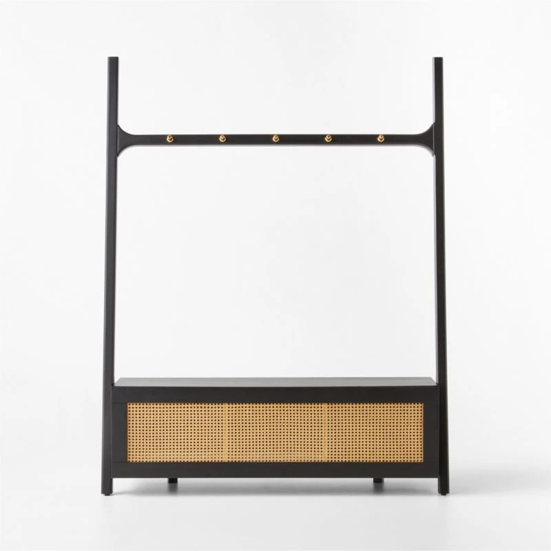 Mahogany Black Hall Tree 6 Mahogany Black Hall Tree - Image 4