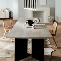 Black Ceramic Pedestal Bowl -Home Furnishings Store MarianaWhiteWashTeakDiningJL20 1x1