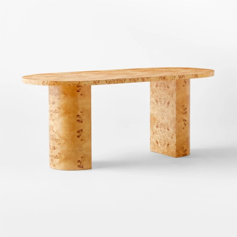 Marisa Burl Wood Desk 70'' 5 Marisa Burl Wood Desk 70'' - Image 3