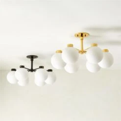 Marra 6-Bulb Polished Brass Flush Mount Light -Home Furnishings Store Marra6BulbFlushMountGrpFHS23