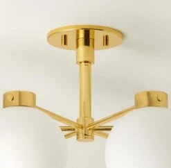 Marra 6-Bulb Polished Brass Flush Mount Light -Home Furnishings Store MarraPldBrs6BulbFlshMntAVSHS23