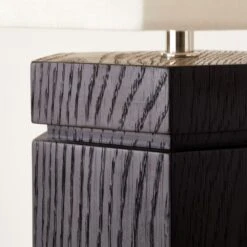 Maya Black Ebonized Oak Wood Floor Lamp 9 Maya Black Ebonized Oak Wood Floor Lamp -Home Furnishings Store MayaBlackOakFloorLampAVSHS23