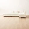 Metric 3-Piece L-Shaped White Boucle Sectional Sofa With Left Half-Back 2 Metric 3-Piece L-Shaped White Boucle Sectional Sofa With Left Half-Back -Home Furnishings Store Metric3pcWhtBclLAHBSectSHF22