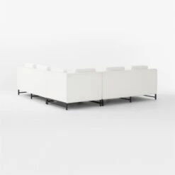 Metric 3-Piece L-Shaped White Boucle Sectional Sofa 12 Metric 3-Piece L-Shaped White Boucle Sectional Sofa -Home Furnishings Store Metric3pcWhtBclLvstSect3QBSSF22