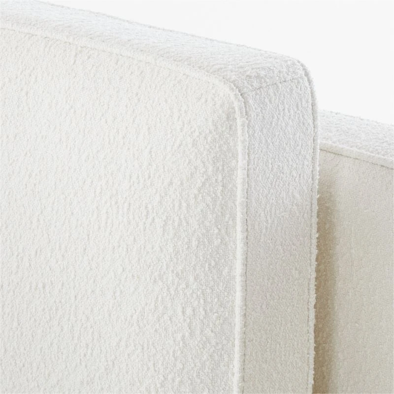 Metric 3-Piece L-Shaped White Boucle Sectional Sofa 8 Metric 3-Piece L-Shaped White Boucle Sectional Sofa - Image 6