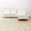 Metric 3-Piece L-Shaped White Boucle Sectional Sofa -Home Furnishings Store Metric3pcWhtBclLvstSectSHF22