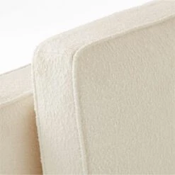 Metric 3-Piece L-Shaped White Boucle Sectional Sofa With Right Half-Back -Home Furnishings Store Metric3pcWhtBclRAHBSectAVSSF22