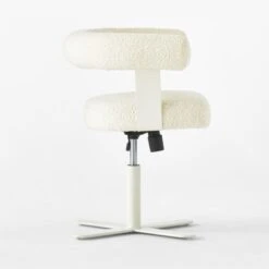 Mezza Ivory Boucle Office Chair -Home Furnishings Store MezzaIvoryBclChairSDSSS23