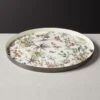 Jungle Print Round Serving Tray -Home Furnishings Store MidnightJnglEnmlSrvngTrySHF20