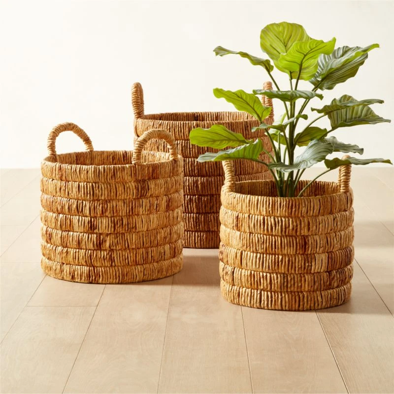 Milos Handwoven Storage Basket Medium 4 Milos Handwoven Storage Basket Medium - Image 2
