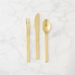 Set Of 6 Mini Gold Cocktail Forks 8 Set Of 6 Mini Gold Cocktail Forks -Home Furnishings Store MiniGoldCcktlCollectFHS17 1