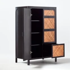 Miri Black Cane Chifferobe 16 Miri Black Cane Chifferobe -Home Furnishings Store MiriChiffrobe3QAVSSF21