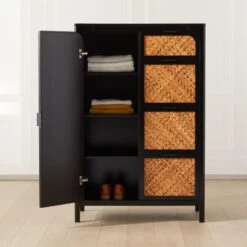 Miri Black Cane Chifferobe 13 Miri Black Cane Chifferobe -Home Furnishings Store MiriChiffrobeROF21