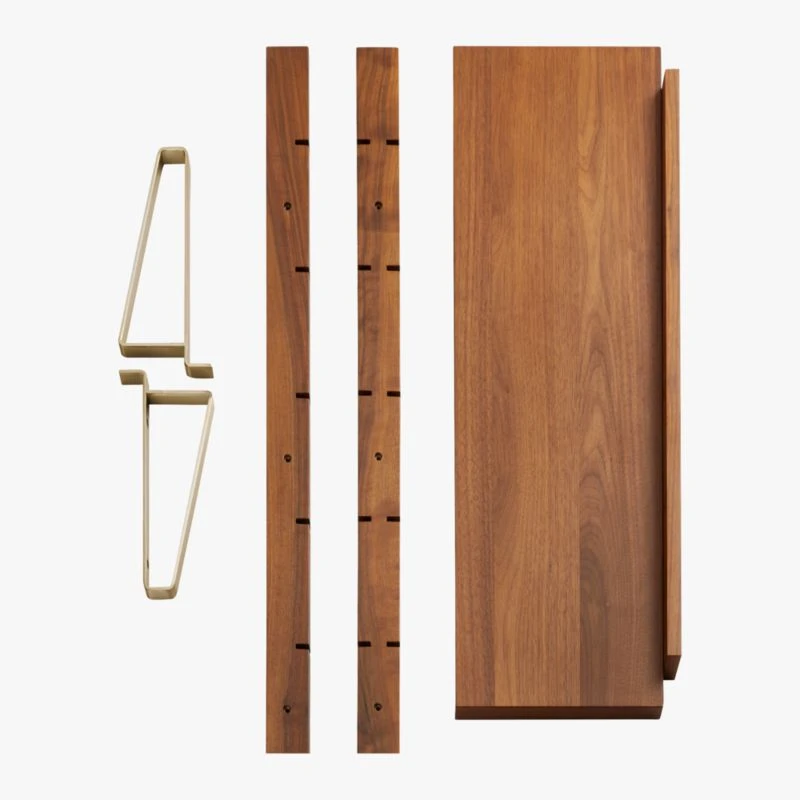 Walnut Modular Single Shelf 88" 9 Walnut Modular Single Shelf 88" - Image 7