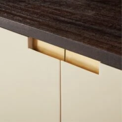 Moti Brown And White Mango Wood Media Console -Home Furnishings Store MotiMediaCredenzaAVSSS23