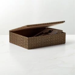 Allister Natural Storage Box Medium -Home Furnishings Store NaturalSdStorageBoxMdmROF23