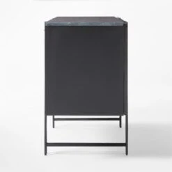 Nero Black Marble Credenza -Home Furnishings Store NeroHiGlossMdCredenzSDSSF22