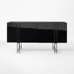 Nero Black Marble Credenza -Home Furnishings Store NeroHiGlossMdCredenzaSOSSF22