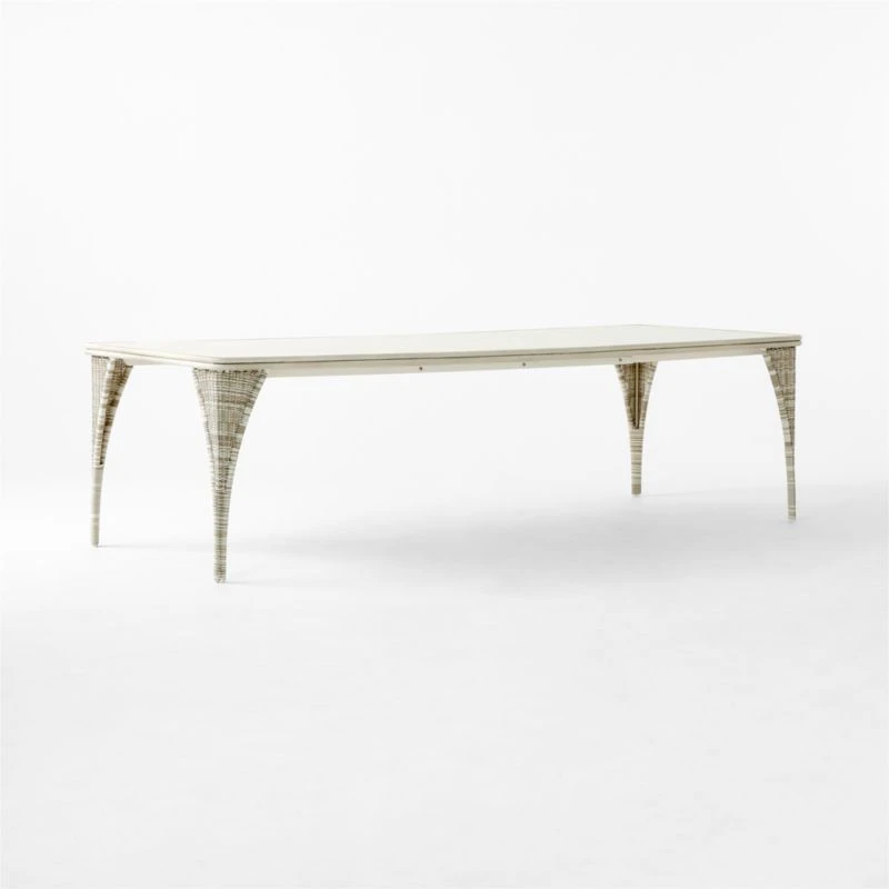 Nino Ivory Rattan Outdoor Dining Table 6 Nino Ivory Rattan Outdoor Dining Table - Image 4