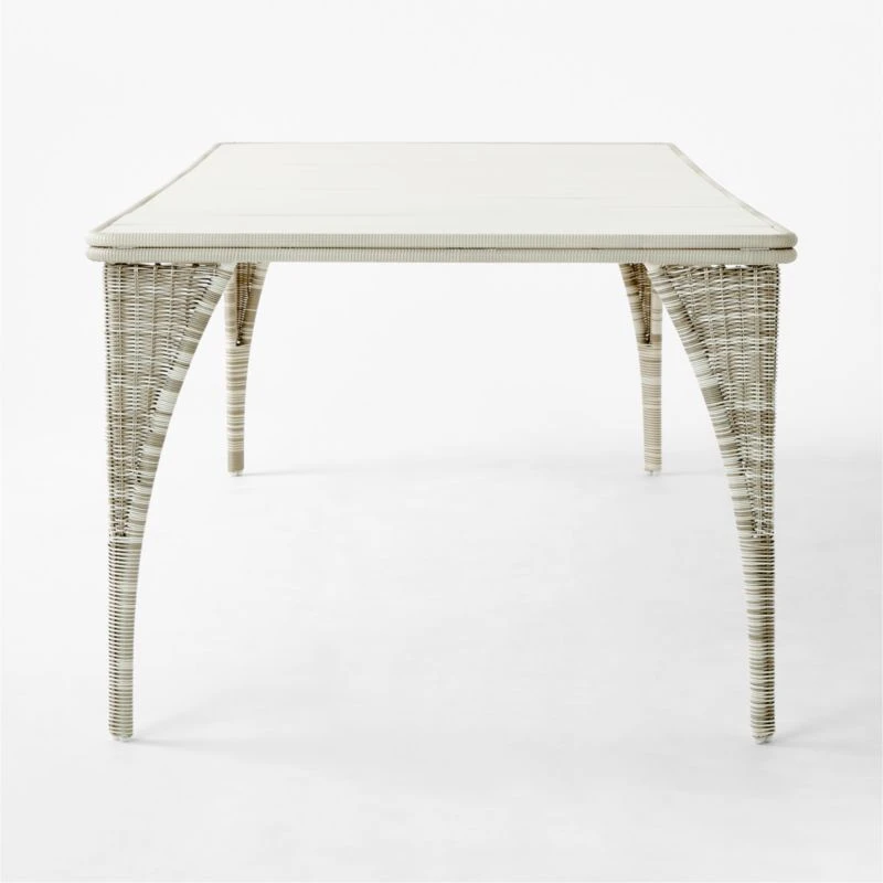Nino Ivory Rattan Outdoor Dining Table 7 Nino Ivory Rattan Outdoor Dining Table - Image 5