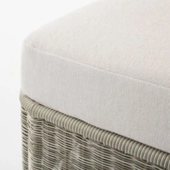 Nino Ivory Rattan Outdoor Sofa With Ivory Boucle Sunbrella® Cushions -Home Furnishings Store NinoSofaAVSSS23