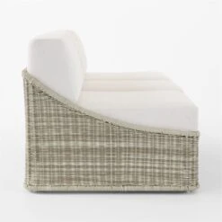 Nino Ivory Rattan Outdoor Sofa With Ivory Boucle Sunbrella® Cushions -Home Furnishings Store NinoSofaSDSSS23