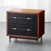 Oberlin 2-Drawer Faux Leather And Wood Nightstand 1 Oberlin 2-Drawer Faux Leather And Wood Nightstand -Home Furnishings Store OberlinNighstandSHS18 1x1