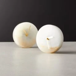 Onyx Marble Table Clock -Home Furnishings Store OnyxTableTopClock5inAVSHF20