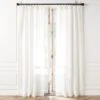White Linen Openweave Window Curtain Panel 48''x84'' -Home Furnishings Store OpnwvWhtLn96CurtainPnlSHS23