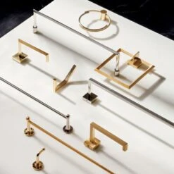 Boule-Inspired Polished Brass Wall Mount Hook -Home Furnishings Store OrbitTowelRingAG21 1x1