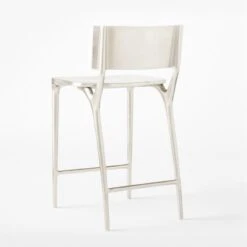 Oro Polished Silver Counter Stool Set Of 4 -Home Furnishings Store OroPlshdSlvrCounterStool3QBSSS22 1