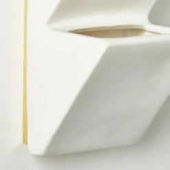 Paka White Ceramic Wall Sconce Light -Home Furnishings Store PakaCrmcWallSconceAVSHF23