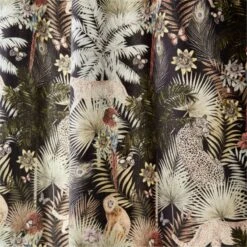 Palm Grove Jungle-Print Window Curtain Panel 48"x84" -Home Furnishings Store PalmGroveCrtnPanel96inAV3SHF22