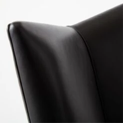 Bowtie Black Leather Office Chair Model 3002 -Home Furnishings Store PaulMcCobbBwtBkLtOffcChrAVSSS23