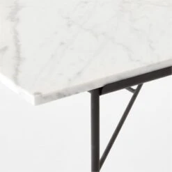 Pavilion Black Metal Outdoor Dining Table With Marble Top Model 6141 -Home Furnishings Store Pavilion6141BkDnTbWMbTpAVSSS23