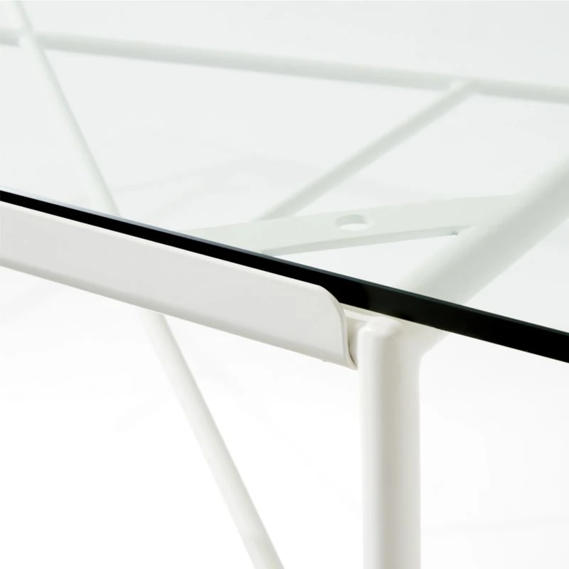 Pavilion Ivory Metal Outdoor Dining Table With Glass Top Model 6141 7 Pavilion Ivory Metal Outdoor Dining Table With Glass Top Model 6141 - Image 5