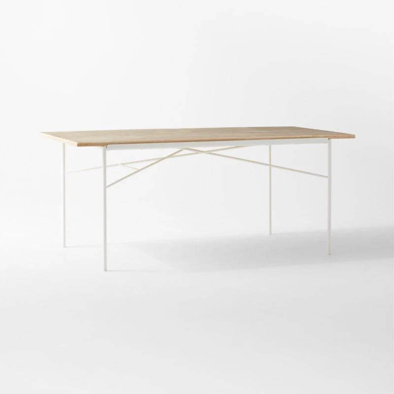 Pavilion Ivory Metal Outdoor Dining Table With Travertine Top Model 6141 6 Pavilion Ivory Metal Outdoor Dining Table With Travertine Top Model 6141 - Image 4