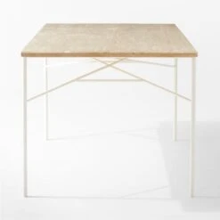 Pavilion Ivory Metal Outdoor Dining Table With Travertine Top Model 6141 13 Pavilion Ivory Metal Outdoor Dining Table With Travertine Top Model 6141 -Home Furnishings Store Pavilion6141IvDnTbWTrvTpSDSSS22